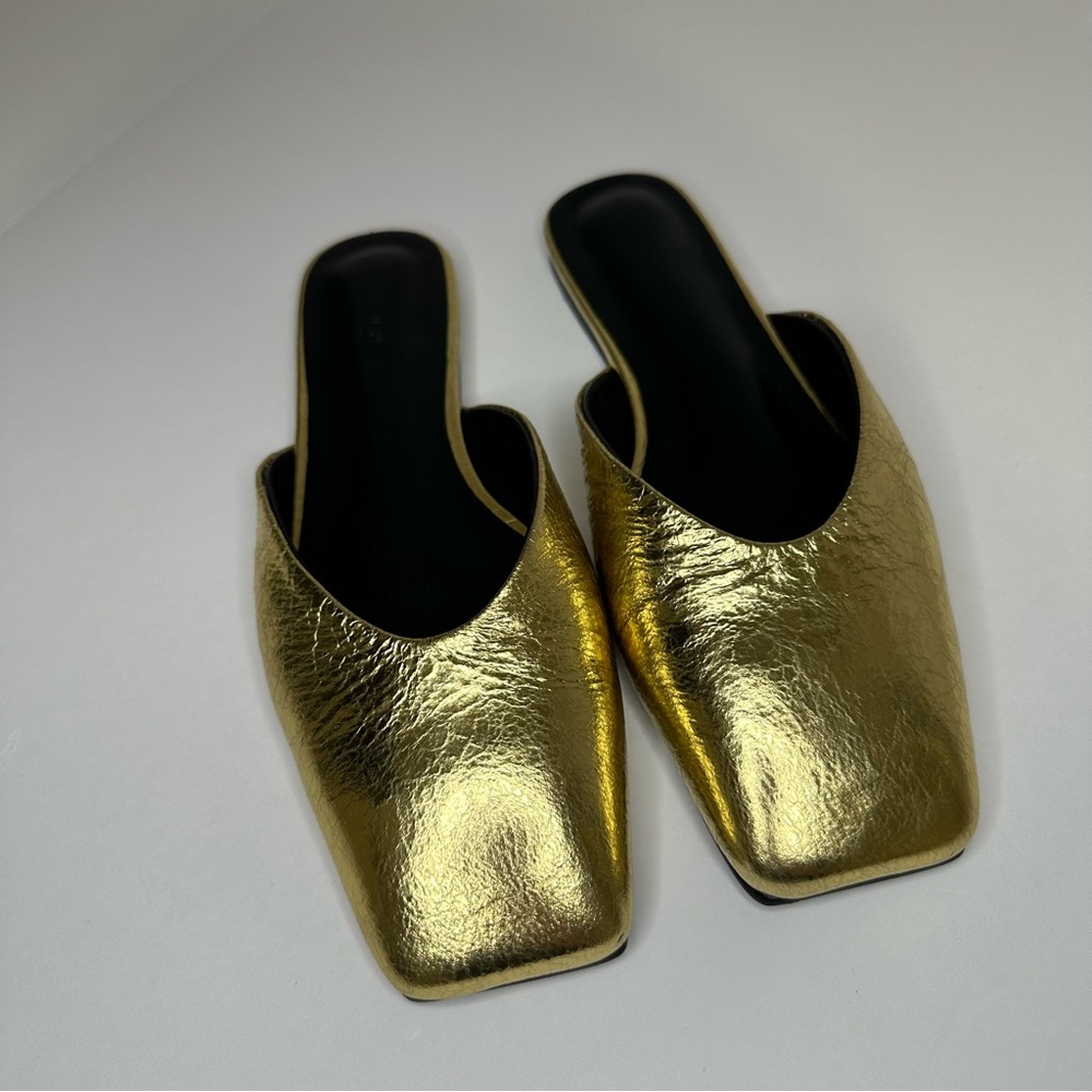 Tony Bianco Metallic Gold Mules